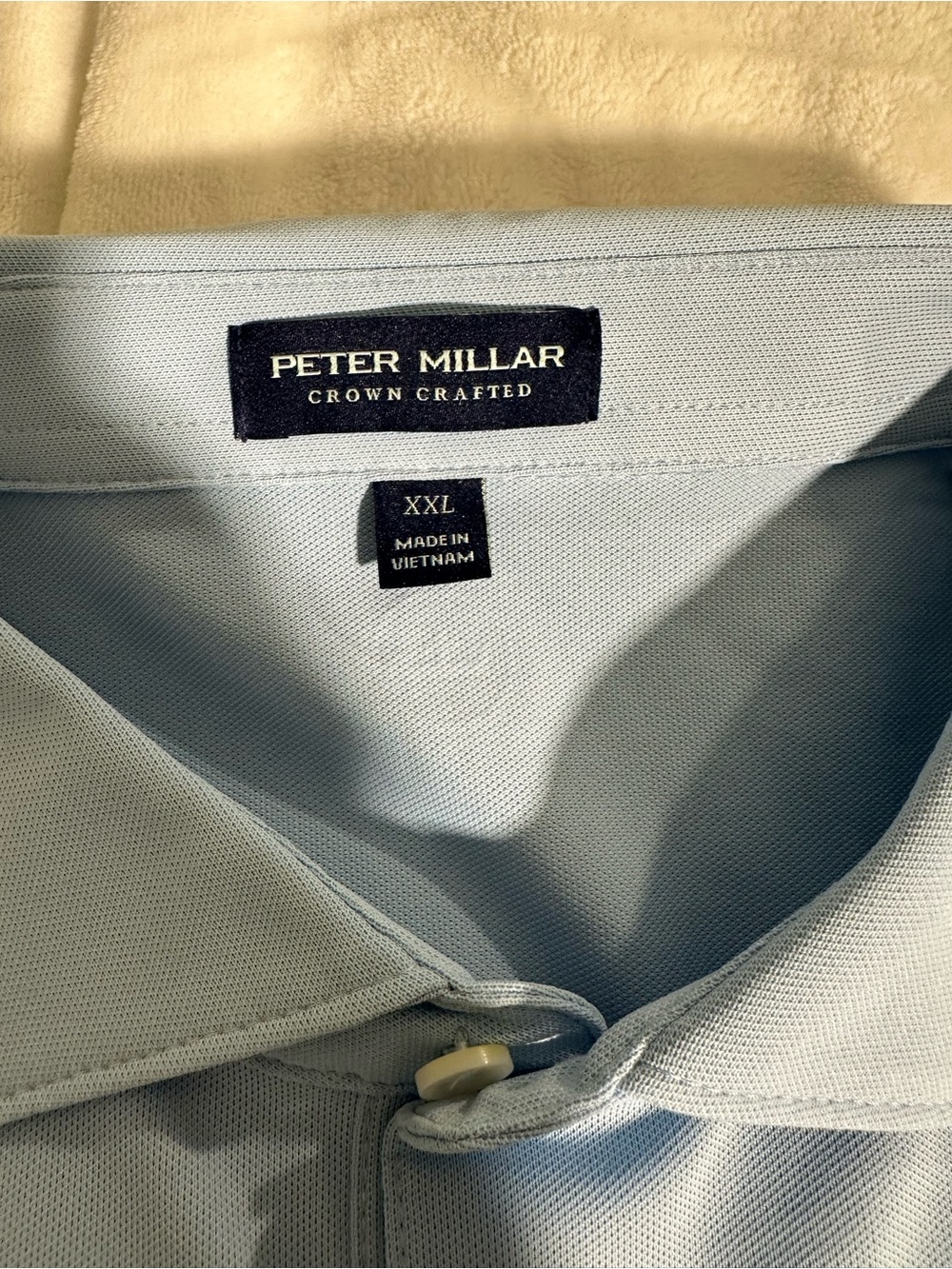 ⛳ Peter Millar Crown Crafted XXL Golf Men’s Light Blue Polo Shirt NWT